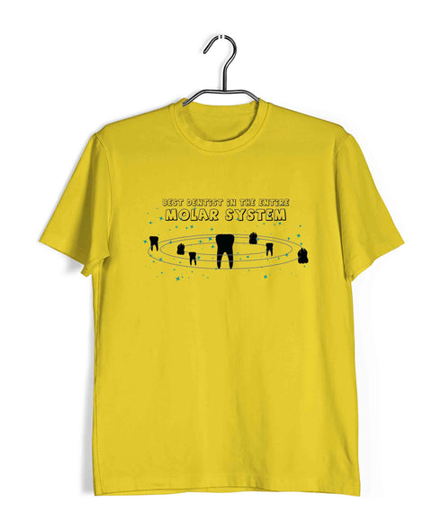 Dentist Medicine Dentist Molar System Custom Printed Graphic Design T-Shirt for Men